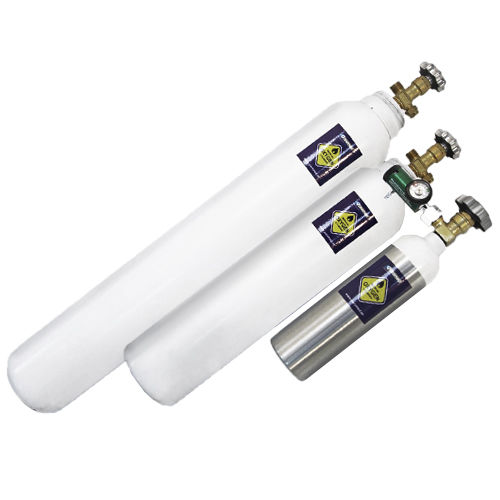 Sauerstoff-Medizingasflasche - Paramed International - Aluminium / Edelstahl / weiß