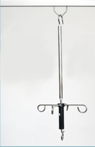 Schienenmontierter Infusionsständer - SIV 400 - Saras Life Solutions - deckenmontiert / 2 Haken / teleskopisch