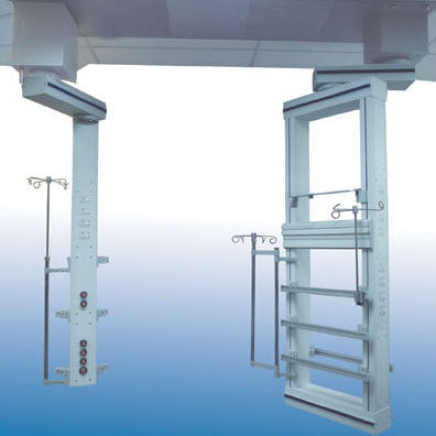 Deckenmontierter Doppelverteilerarm - EMP180D - Johnson Medical - für Intensivpflege / mit Gelenk / modular