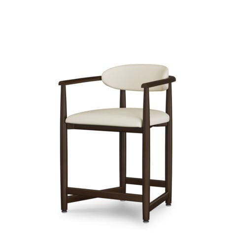 Speisesaal-Hocker - Arpino Counter - Kwalu - mit Rückenlehne