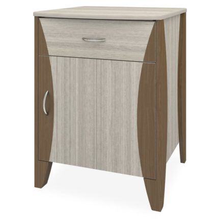 Schrank-Nachttisch - Long Beach - Kwalu - mit Schubladen