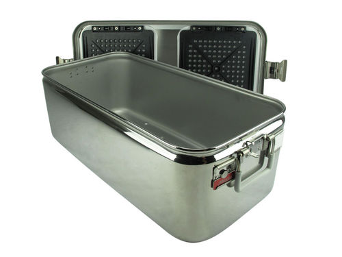 Sterilisationscontainer für Instrumente - BE024  - MEDLANE - Edelstahl / perforiert