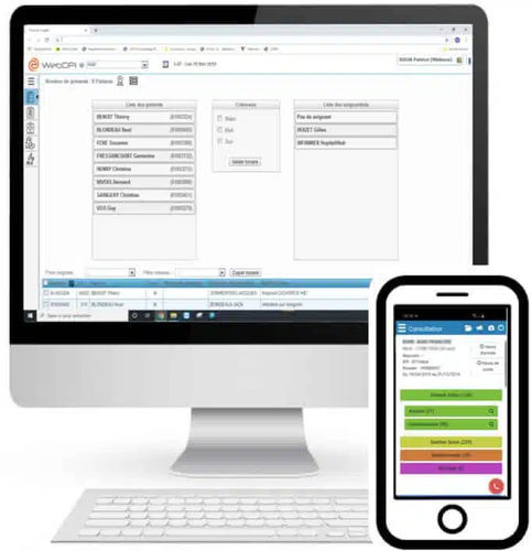 Management-Informationssystem - WebHospital - EVOLUCARE - Patientendaten / für Kliniken