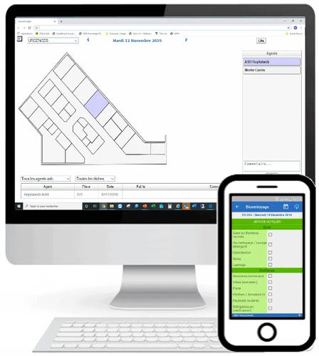 Software-Modul / Management - WebStretcher  - EVOLUCARE - Planung / Monitoring / medizinisch