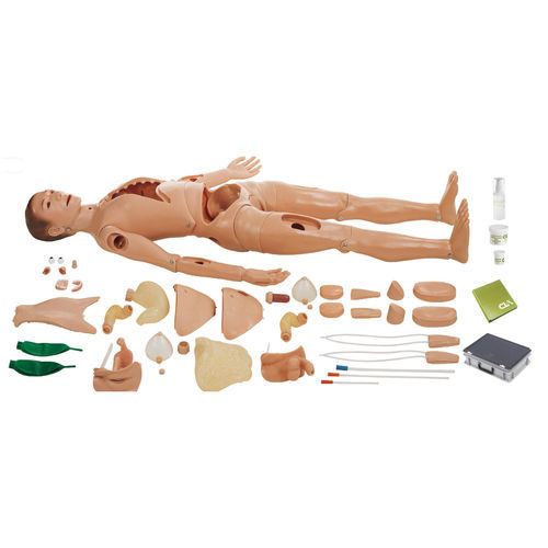 Trainingspuppe für Allgemeinpflege - CLA 1 - Coburger Lehrmittelanstalt - für Krankenpflege / für Tracheotomie / für Injektionen