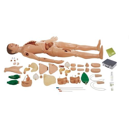 Trainingspuppe für Allgemeinpflege - CLA 2 - Coburger Lehrmittelanstalt - für Krankenpflege / für Tracheotomie / für Injektionen