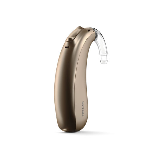 BTE-Hörgerät - Naída L-UP - Phonak - mit Bluetooth® / mit Telefonspule / beigefarben