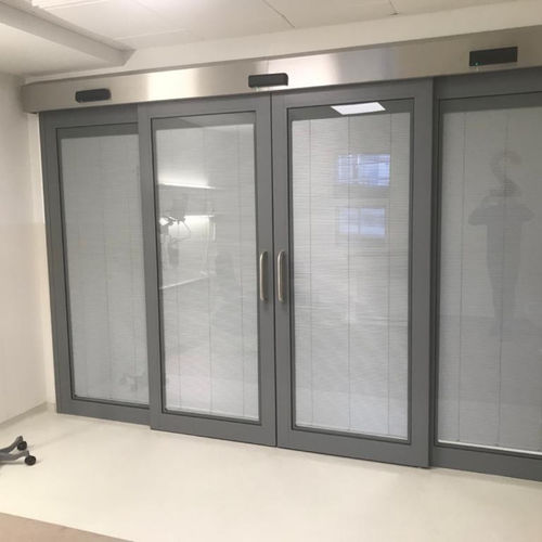 Tür für Krankenhaus - Dortek - für Intensivpflege / Schiebe / Glas