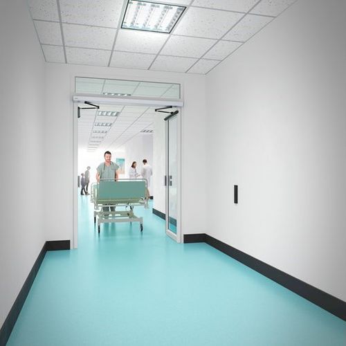 Tür für Gesundheitseinrichtungen - SW300 - ASSA ABLOY Entrance Systems Italy Srl - einflügelig / automatisch