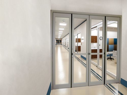 Luftdichte Tür - VersaMax 2.0 Fold - ASSA ABLOY Entrance Systems Italy Srl - für Intensivpflege / für Gesundheitseinrichtungen / für Krankenhaus