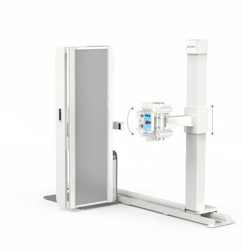 Digitales Röntgensystem - Angell Technology - für multifunktionale Röntgenaufnahmen / ohne Tisch / mit bodenstehendem Bucky