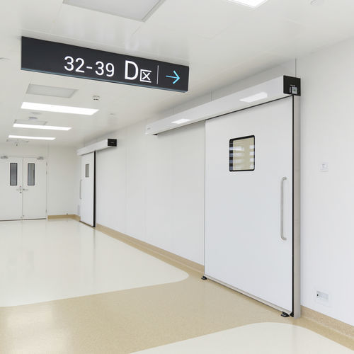 Brandschutztür - Hermética EI - MANUSA Automatic Doors - hermetisch dicht / für Krankenhaus / Schiebe