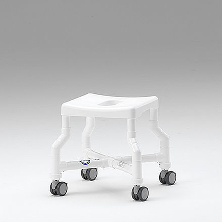 Duschhocker ohne Rückenlehne - DH 49 DLR - RCN Medizin - auf Rollen / Toilette