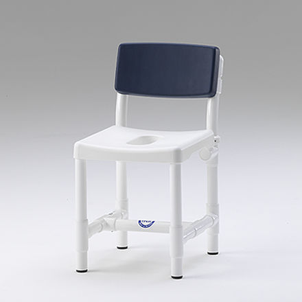 Toilette-Duschhocker - DH 49 PRS - RCN Medizin - mit Rückenlehne