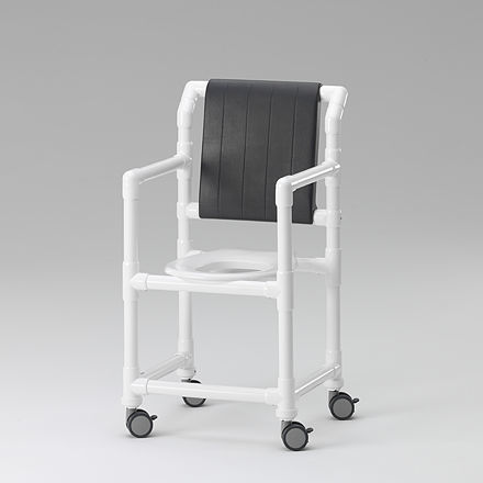 Duschstuhl mit Armlehnen - SC 100 PR - RCN Medizin - auf Rollen / Toilette / mit Rückenlehne
