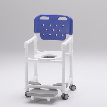 Duschstuhl mit Armlehnen - SC 200 FT - RCN Medizin - auf Rollen / mit Fußstütze / Toilette
