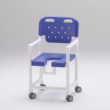 Duschstuhl mit Armlehnen - SC 200 BS - RCN Medizin - auf Rollen / Toilette / mit Rückenlehne