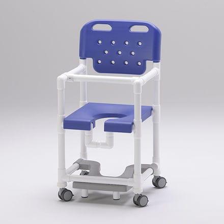 Duschstuhl mit Armlehnen - SC 200 BS FT SB - RCN Medizin - auf Rollen / mit Gleitplatte für Fußablage / Toilette