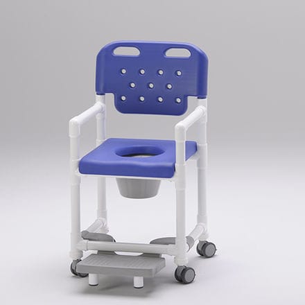 Duschstuhl mit Armlehnen - SCC 200 FT PS - RCN Medizin - auf Rollen / mit Gleitplatte für Fußablage / Toilette