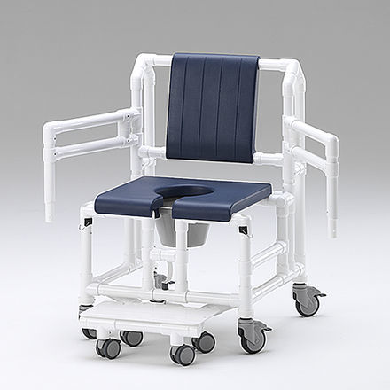 Duschstuhl mit Armlehnen - SCC 250 OS PPG 2ASAOS STE - RCN Medizin - auf Rollen / mit Fußstütze / Toilette