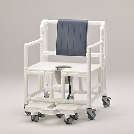 Duschstuhl mit Armlehnen - SCC 250 XXXL DSP 300 MFTOS PR STE - RCN Medizin - auf Rollen / mit Gleitplatte für Fußablage / Toilette