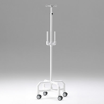 Infusionsständer auf Rollen - IH PH HV MRT - RCN Medizin - 4 Haken / teleskopisch / unmagnetisch