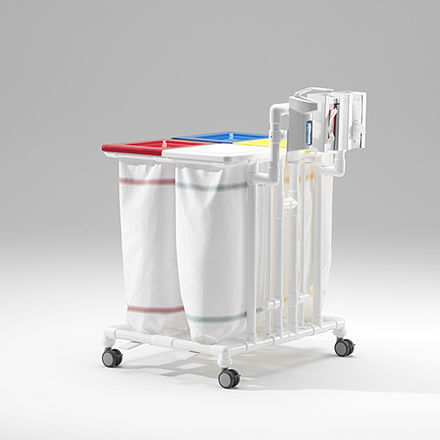 Sackhalterwagen für dreckige Wäsche - SLH 024 B FP ESP 2HSP ATS - RCN Medizin - für Kliniken / Transport / 4 Säcke