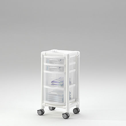Medizinischer Sackhalterwagen - KTW 100 - RCN Medizin - Transport / Multifunktion / 4 Schubladen