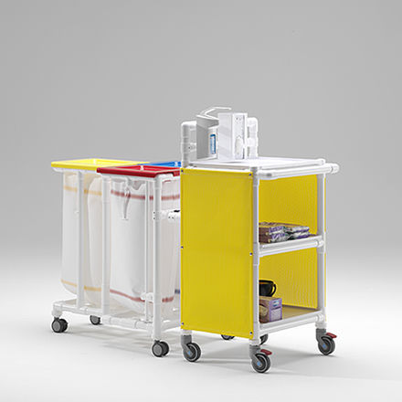 Sackhalterwagen für dreckige Wäsche - MC 633 S - RCN Medizin - für saubere Wäsche / medizinisch / Transport