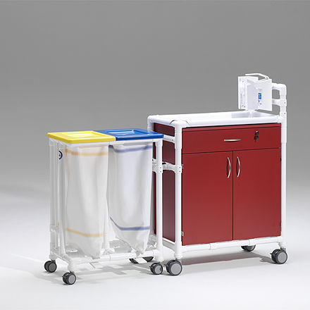 Sackhalterwagen für saubere Wäsche - MPC 472 S - RCN Medizin - für dreckige Wäsche / medizinisch / Transport
