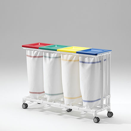 Sackhalterwagen für dreckige Wäsche - SLH 024 FP - RCN Medizin - für Kliniken / Transport / 4 Säcke