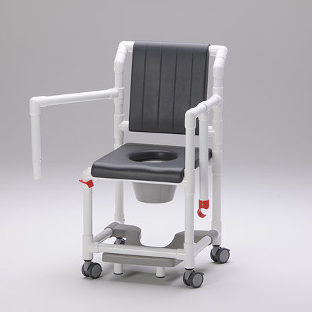 Duschstuhl mit Armlehnen - SCC 250 PSG SB - RCN Medizin - auf Rollen / mit Fußstütze / Toilette