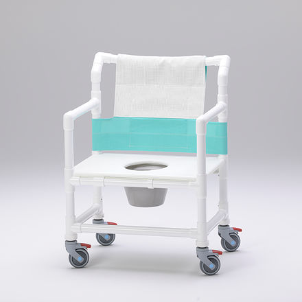 Duschstuhl mit Armlehnen - SCC 250 OS DS - RCN Medizin - auf Rollen / Toilette / mit Eimer