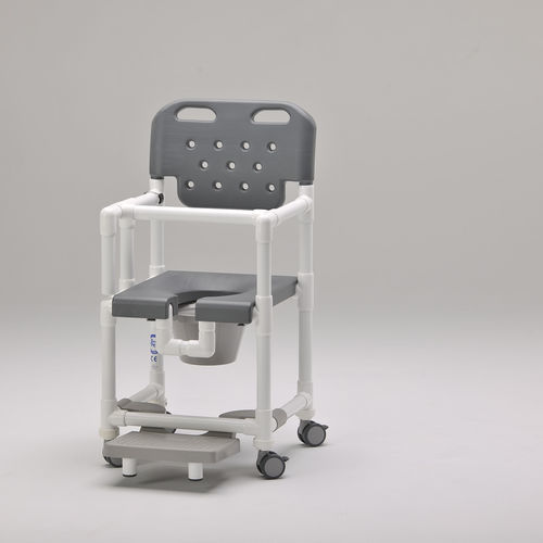 Duschstuhl mit Armlehnen - SCC 200 S - RCN Medizin - auf Rollen / mit Gleitplatte für Fußablage / Toilette