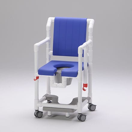 Duschstuhl mit Armlehnen - SCC 250 PPG SB - RCN Medizin - auf Rollen / mit Gleitplatte für Fußablage / Toilette