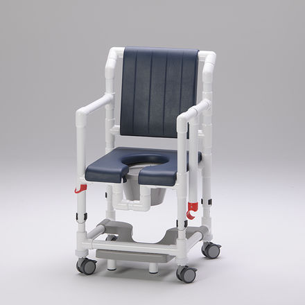 Duschstuhl mit Armlehnen - SCC 250 PPG SB HV - RCN Medizin - auf Rollen / mit Gleitplatte für Fußablage / Toilette