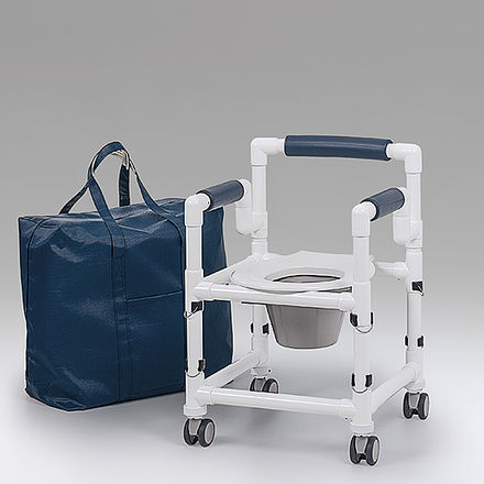 Duschstuhl mit Armlehnen - SCC 250 R - RCN Medizin - auf Rollen / Toilette / mit Rückenlehne