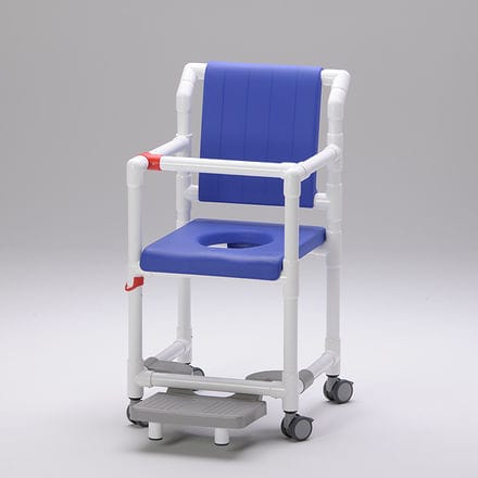 Duschstuhl mit Armlehnen - SC 100 PSG SB - RCN Medizin - auf Rollen / mit Gleitplatte für Fußablage / Toilette