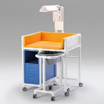 Wickelstation mit Badewanne - WK 07 WL - RCN Medizin - biologische Reinigung möglich / mit Fallarmmarkisen / für Krankenhaus