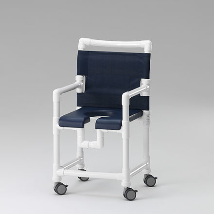 Duschstuhl mit Armlehnen - SC 100 PP - RCN Medizin - auf Rollen / Toilette / mit Rückenlehne