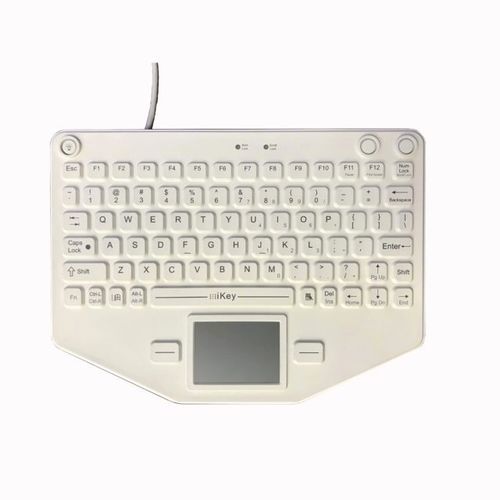 Medizinische Tastatur / Touchpad - SL-80-TP-USB-WHT - IKEY - Silikon / Silikongummi / USB