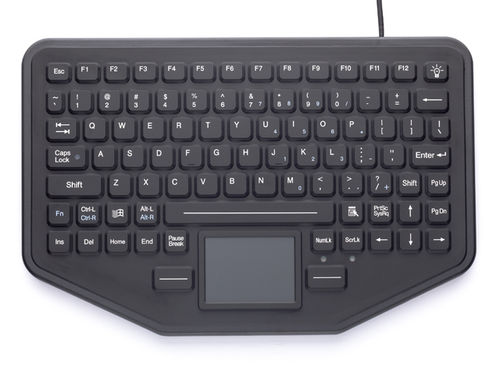 Medizinische Tastatur / Touchpad - SB-87-TP - IKEY - Silikongummi / waschbar / mit Hintergrundbeleuchtung
