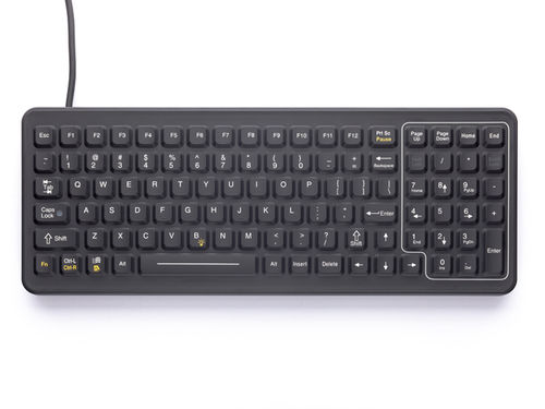 Medizinische Tastatur / mit Ziffernblock - SlimKey® - IKEY - Silikongummi / desinfizierbar / USB
