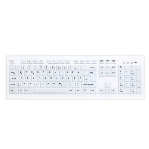 Medizinische Tastatur / mit Ziffernblock - AK-C8100 - Active Key GmbH - Silikon / desinfizierbar / Hygiene