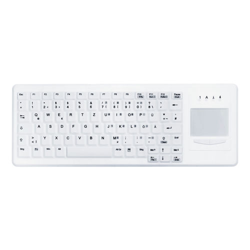 Medizinische Tastatur / Touchpad - AK-CB4400 - Active Key GmbH - Silikon / mit LED-Hintergrundbeleuchtung / desinfizierbar
