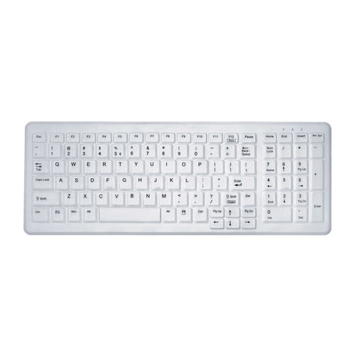 Medizinische Tastatur / mit Ziffernblock - AK-C7000 - Active Key GmbH - Silikon / waschbar / desinfizierbar