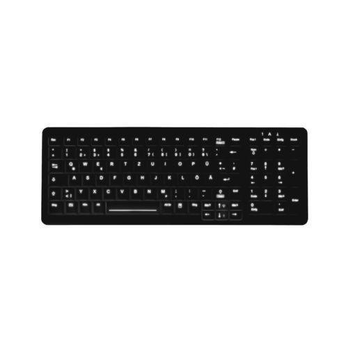 Tastatur mit Ziffernblock - AK-CB7000 - Active Key GmbH - Silikon / Hygiene / mit Hintergrundbeleuchtung