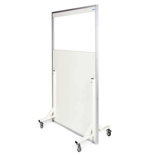 Röntgenstrahlen-Strahlenschutzschild - S-SM-2 series - Cablas - mobil / mit Fenster / 2,00 mm