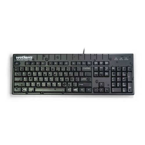 Medizinische Tastatur / mit Ziffernblock - KBWKABS104-BK - WETKEYS - waschbar / USB / wasserdicht