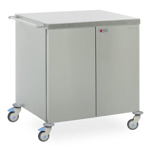 Wagen für sterile Materialien - MSU 2140 - MIXTA - für Transport / Edelstahl / 2-türig